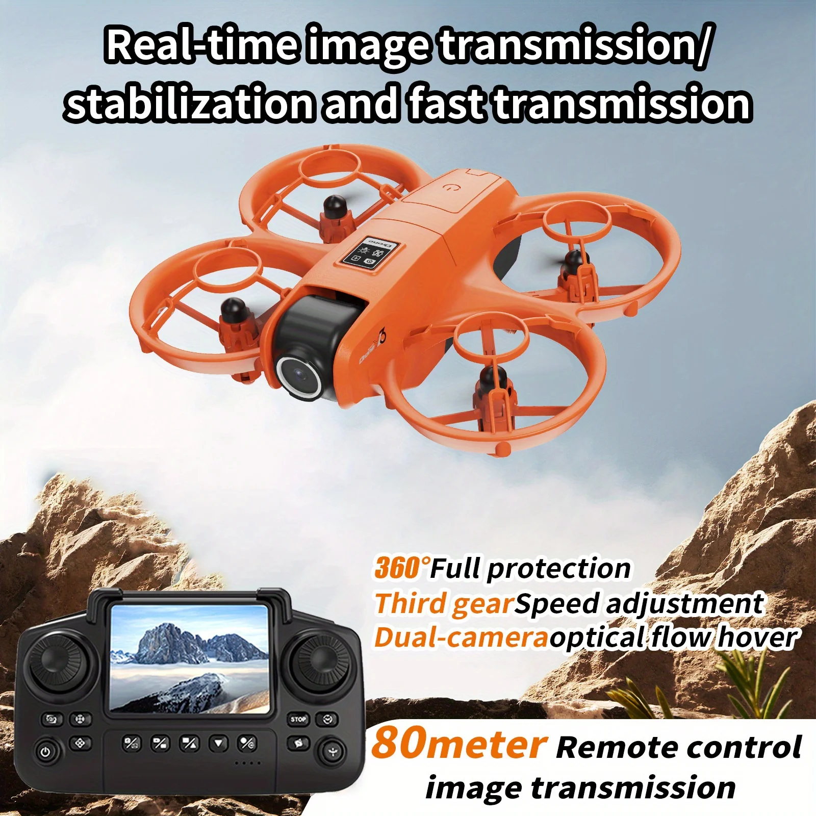 Drone Battery Adapter - โดรนพกพาแบบพับได้รุ่น YL3 พร้อมกล้องคู่ความละเอียดสูง ระบบป้องกันภาพสั่นไหว ควบคุมด้วยท่าทาง ระบบควบคุมการบินด้วยการตรวจจับการเคลื่อนไหวของแสง
