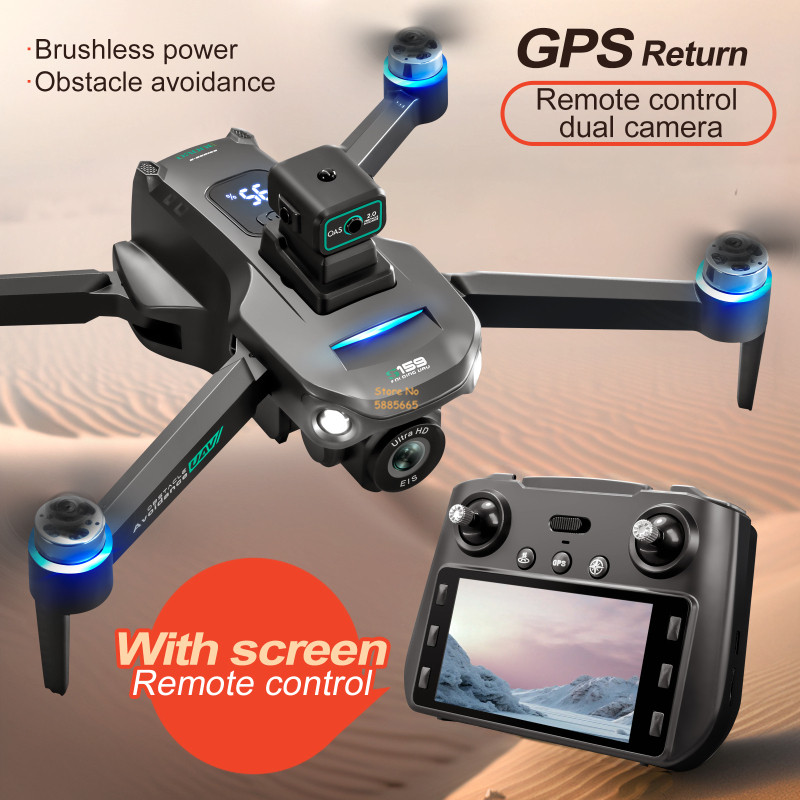 8K กล้องคู่ 5G WIFI FPV รีโมทค - Drone Controller Screen บทวิจารณ์และราคา