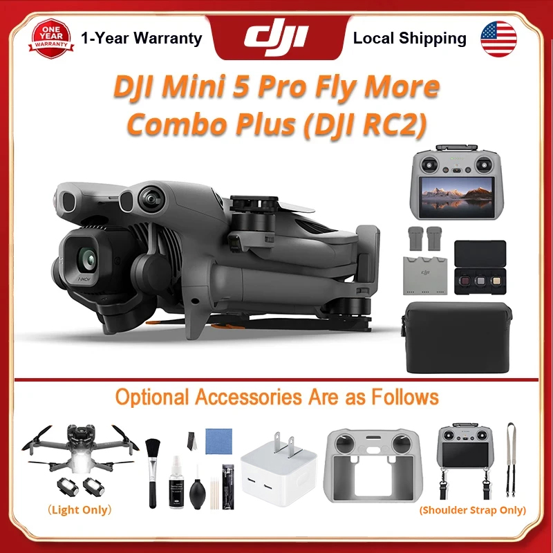 โดรน DJI Mini 5 Pro รุ่น Fly M - Drone Strobe Light บทวิจารณ์และราคา