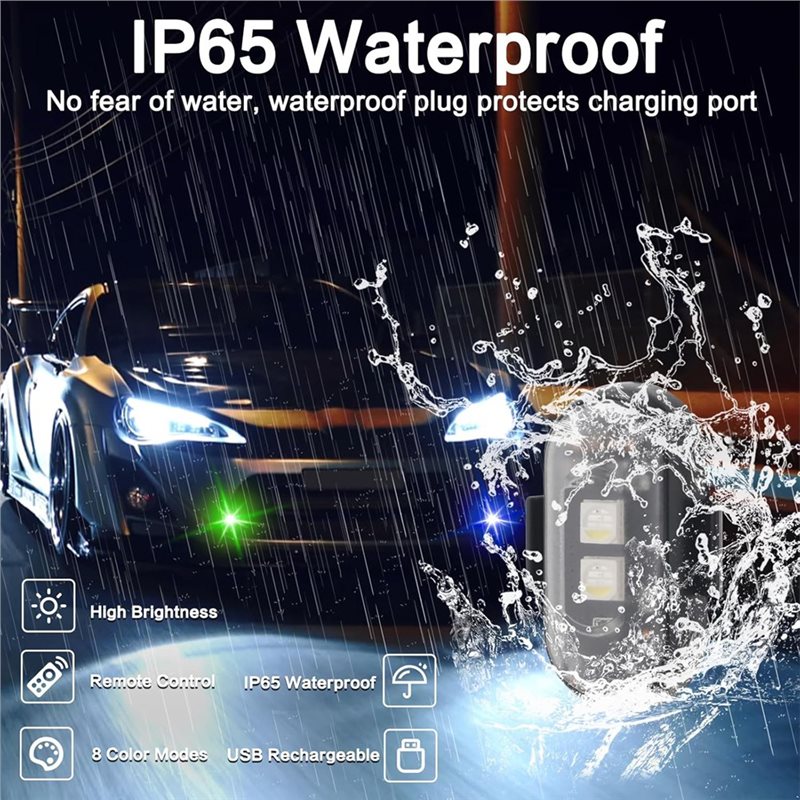 ชุดไฟ LED สโตรบไร้สาย 8 สี 12  - Drone Strobe Light บทวิจารณ์และราคา