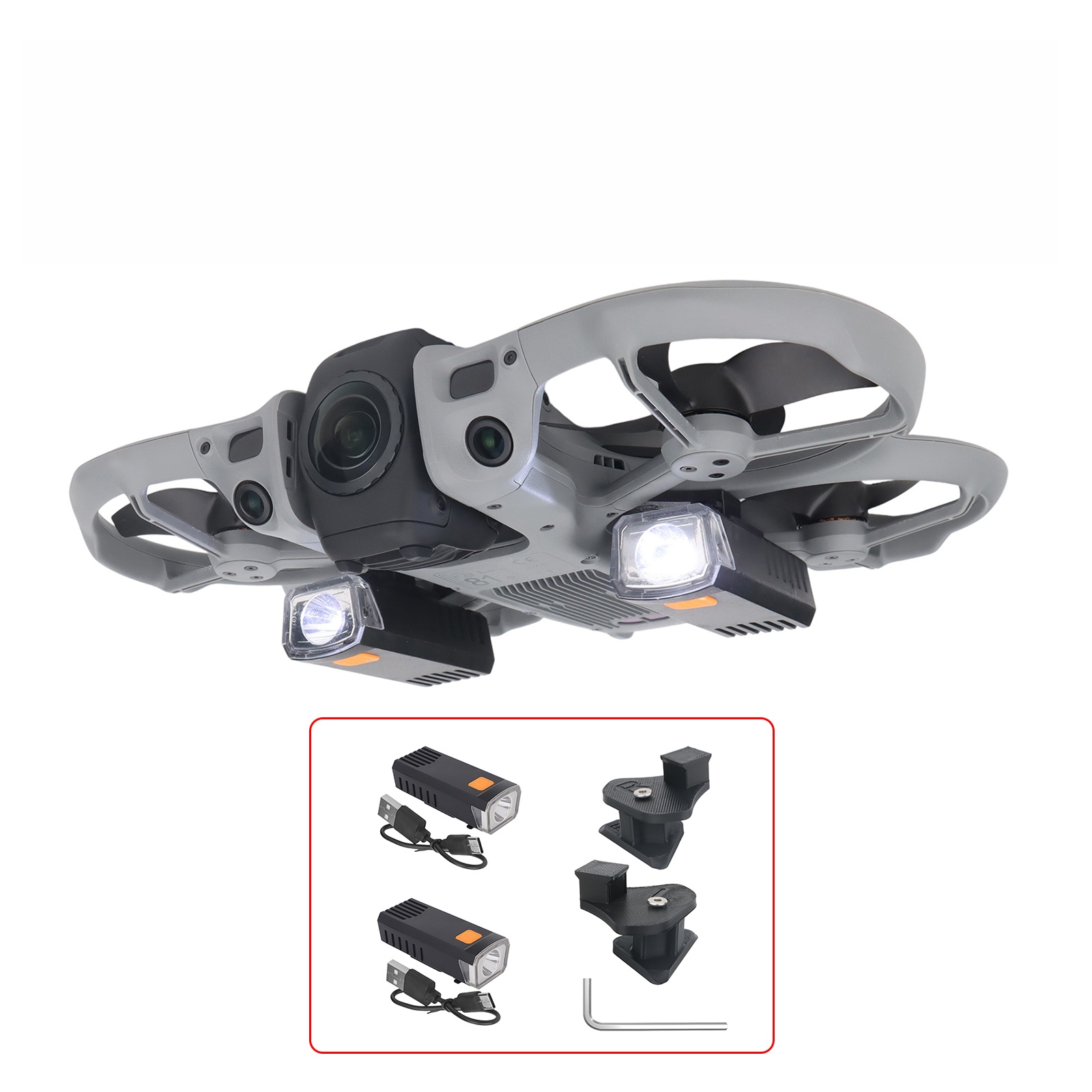 ไฟสำหรับบินกลางคืนสำหรับโดรน D - Drone Strobe Light บทวิจารณ์และราคา
