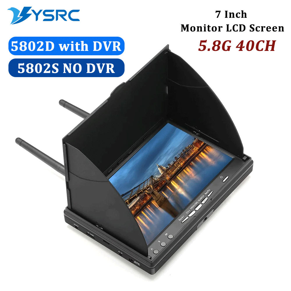 5.8G FPV DVR LS5802D จอ LCD ขน - Drone Controller Screen บทวิจารณ์และราคา